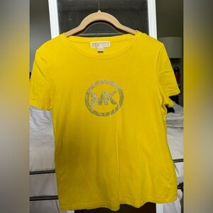 MICHAEL Michael Kors Yellow Jeweled T shirt